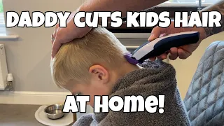 Boys haircut at home | Daddy Cuts Kids Hair at Home