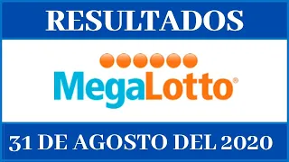 Resultados de la loteria Mega Lotto hoy 31 de Agosto del 2020