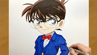 How to Draw Conan from Detective Conan | step by step | Draw anime | Anime Drawing