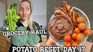 POTATO RESET Day 17 | Grocery Haul & What I Ate