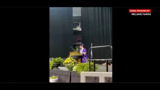 Going off-script during graduation speech delays diploma for Kentucky student