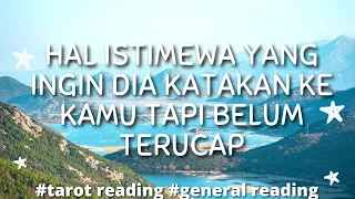 ❤️Mengejutkan Ada Pesan Yang Ingin Dia Sampaikan Ke Kamu Dari  Hatinya❤️Love Reading#tarotreading