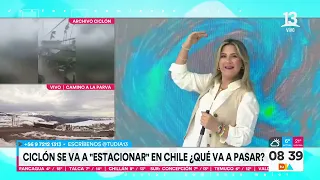 Michelle Adam ¿Qué va a pasar con el ciclón que viene a Chile? | Tu Día | Canal 13