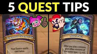 Rank 1's TOP 5 QUEST META TIPS | Hearthstone Battlegrounds Guide