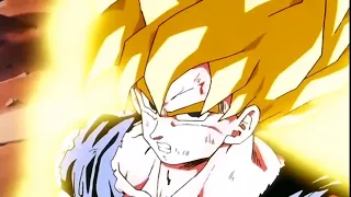 Goku going super saiyan for the first time edit