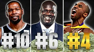 Top Ten RICHEST NBA Players of All Time