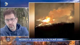 Stirile Kanal D - Delta Vacaresti, incendiu ca in plina vara! | Editie de seara