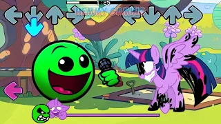 FNF Geometry Dash 2.2 vs My Little Pony Pibby Corrupted Sings Can Can | Fire In The Hole FNF Mods