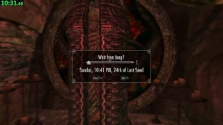 Skyrim Dark Brotherhood speedrun in 30:09 IGT