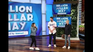 Clayton Kershaw Helps a Fan Hit a Home Run During Million Dollar May