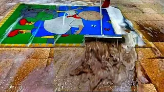 lncredible dirty child carpet cleaning satisfying rug cleaning ASMR