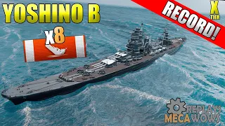 Cruiser Yoshino B 8 Kills on Land Of Fire Map | World of Warships Gameplay