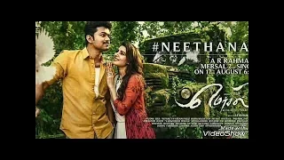 Mersal - Neethanae  Tamil Lyric Video | Vijay | A R Rahman | Atlee