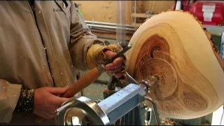 Turning a wood bowl # woodturning, #wood bowl,