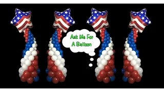 Star Balloon Columns Tutorial - Balloon Decoration Idea