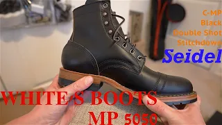 White's Boots - C-MP Stitchdown - 5050 Last + Seidel Double Shot black..Centennial MP Service Boot