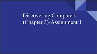 Discovering computers