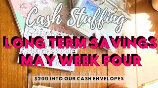 LONG TERM SAVINGS | $200 CASH ENVELOPE STUFFING | SINGLE INCOME FAMILY OF FOUR | ZERO BASED BUDGET