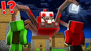 How Mikey and JJ Survive 100 Days From Choo-Choo Charles in Minecraft ?  - (Maizen)