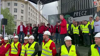 Piotr Duda: Panie Donaldzie 1:0 dla Solidarności! Wielka manifestacja w Warszawie 10.05.2024
