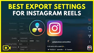 BEST Export Settings for Instagram Reels // Davinci Resolve Tutorial