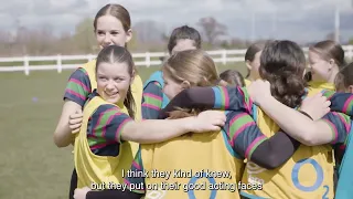 England’s ‘Red Roses’ surprise girls team at Reading Abbey RFC with impromptu training session