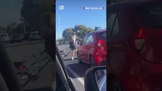 Road rage punch-up caught on camera