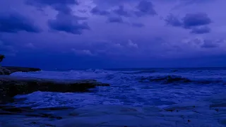 Wave crashing rocks, Sea Waves, Relaxing Sounds, Meditation