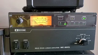 Icom IC 775DSP + IC2KL automatic linear amplifier (band changes)