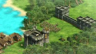 Age of Empires 2 DE - 4v4 BLACK FORREST MASSIVE SIEGE | Multiplayer Gameplay