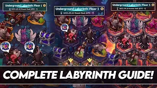 *GLOBAL PLAYERS* How To Clear ALL FLOORS Of Underground Labyrinth! (7DS Guide) 7DS Grand Cross