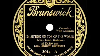 1926 HITS ARCHIVE: I’m Sitting On Top Of The World - Al Jolson