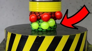 EXPERIMENT HYDRAULIC PRESS 100 TON vs Anti Stress Balls