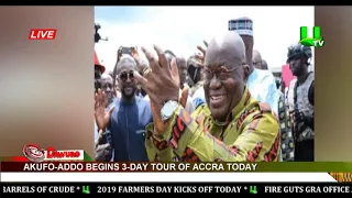 Akufo-Addo Begins 3-Day Tour Of Accra Today