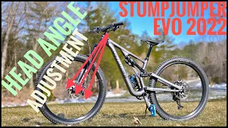 Stumpjumper EVO Alloy 2022 - Headset Angle Adjustment, Slack or Steeper Geometry