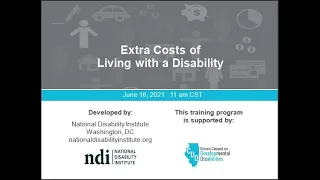 Extra Costs of Living with a Disability