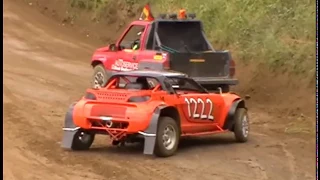 Autocross Uelzen Juni 2014 3-ter Vorlauf Klasse 12 mit Überschlag