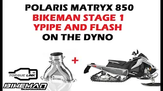 Polaris Matryx 850 with Bikeman Stage 1 kit BMP Y-Pipe and Torque link Flash