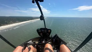 Hilton Head Island - R44 Rav II, too hot for doors ! This was fun…