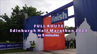 Edinburgh Half Marathon 2023 FULL ROUTE