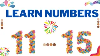 Numbers 11 to 15 - Learn to write and count from 11 to 15 - Tracing numbers 11 - 15