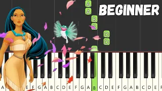 Colors Of The Wind - Beginner Piano Tutorial