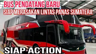 Bus Pendatang Baru..Bus Agra Mas👍Banyak Bus Premium Masuk Palembang.. Semut Merah Siap Action