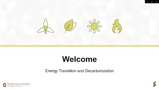 Energy Transition and Decarbonization Symposium -- Day 2