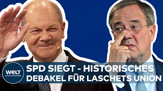 BUNDESTAGSWAHL 2021: Sieg für Scholz und die SPD - Historisches Debakel für Laschet und die Union