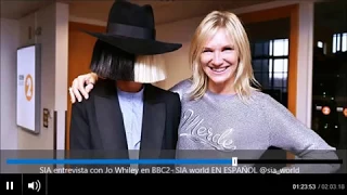 SIA - Radial interview with Jo Whiley BBC2 09/12/2015