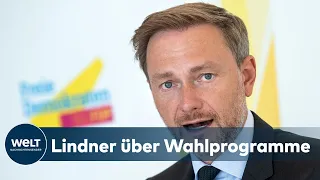 BUNDESTAGSWAHL 2021: "Wir glauben, es fehlt an Freiheit in unserem Land!" - Lindner I WELT Interview