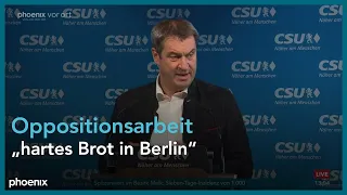 Pressekonferenz zu den Ergebnissen der Sitzung des CSU-Vorstands am 29.10.21