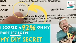 🍒 I Scored a 92% on My Part 107 Drone Remote Pilot Test➔Here’s How I Passed (My Notes + Study Tips)