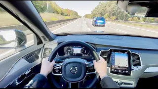 Volvo XC90 T8 *POV DRIVE*  too slow for Autobahn.. (185km/h)